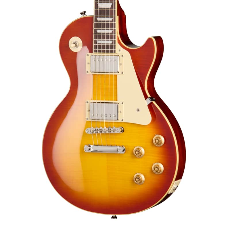 Epiphone Les Paul Standard 50s Figured Electric Guitar – Washed Cherry Sunburst image 1