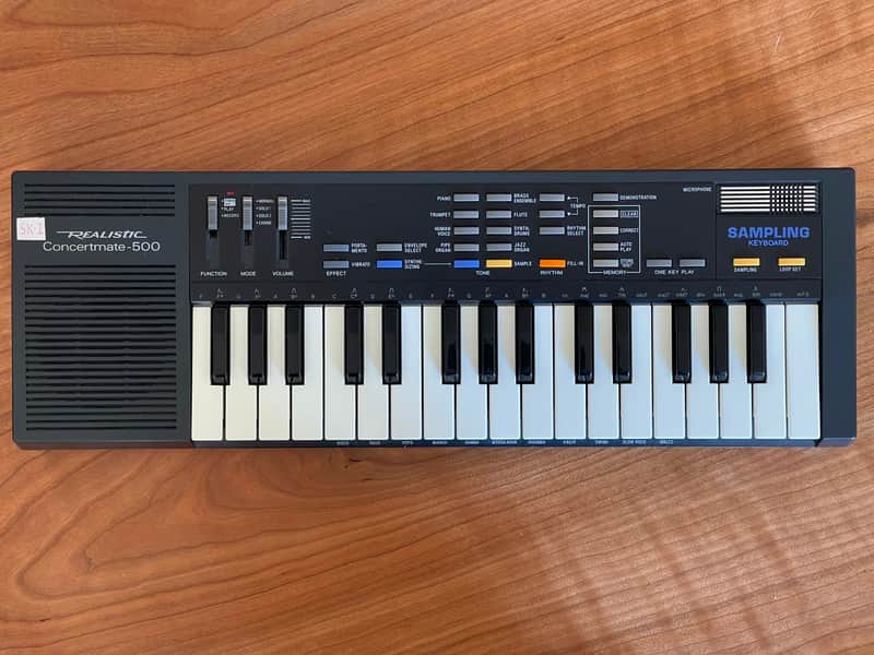 Casio SK-1 32-Key Sampling Keyboard 1986 - Black image 1