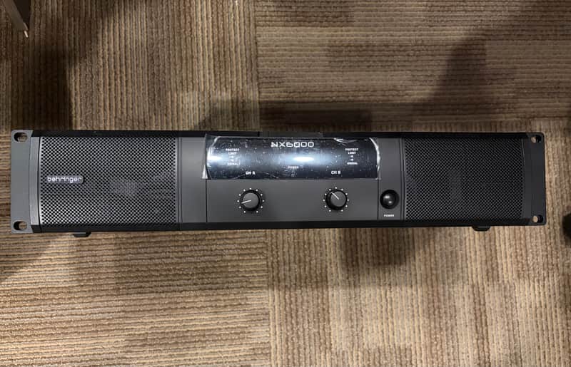Behringer NX6000 2-Channel Power Amplifier 2010s - Black image 1