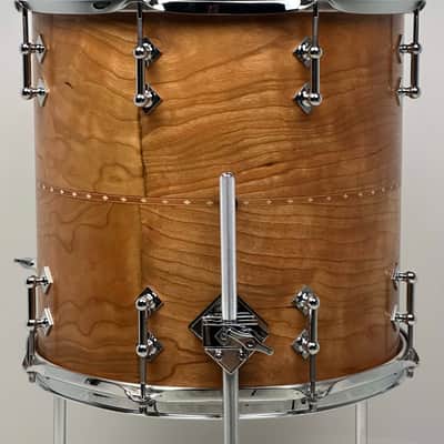 Craviotto 20/12/14" Solid Cherry Drum Set w/ Cherry Inlay - Kit #1161 image 18