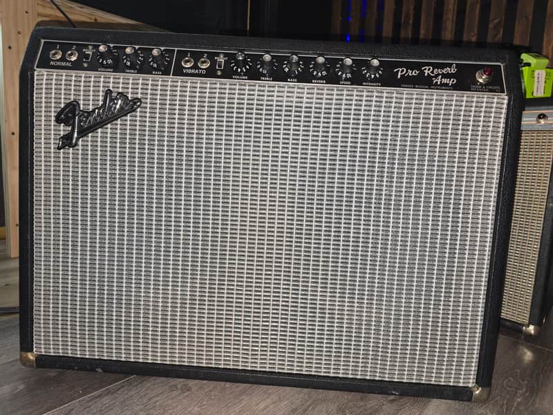1966 Fender Pro Reverb 2-Channel 40-Watt 2x12" Guitar Combo 1965 - 1967 - Black Panel image 1