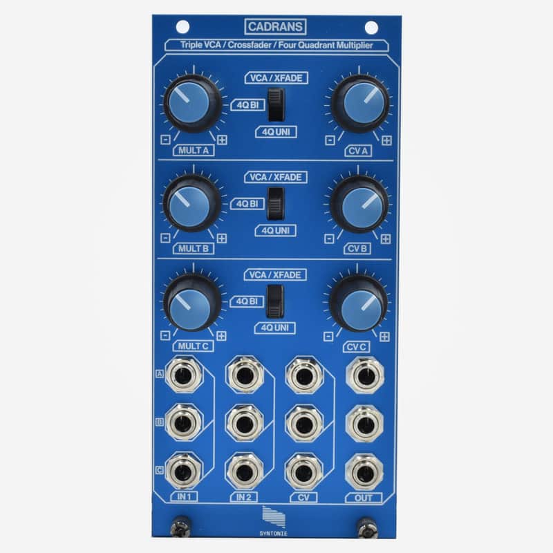 Syntonie CADRANS Triple Bipolar VCA/Crossfader for Eurorack Video Synthesis image 1