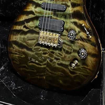 PRS Wood Library 509 Quilt Top Brazilian Rosewood Neck Mash Green 0373219 image 5