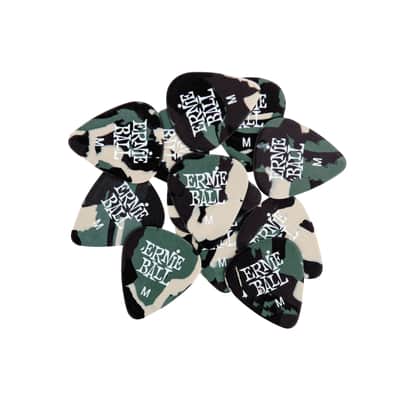 Ernie Ball P09222 Camouflage Medium Guitar Picks (Bag of 12)
