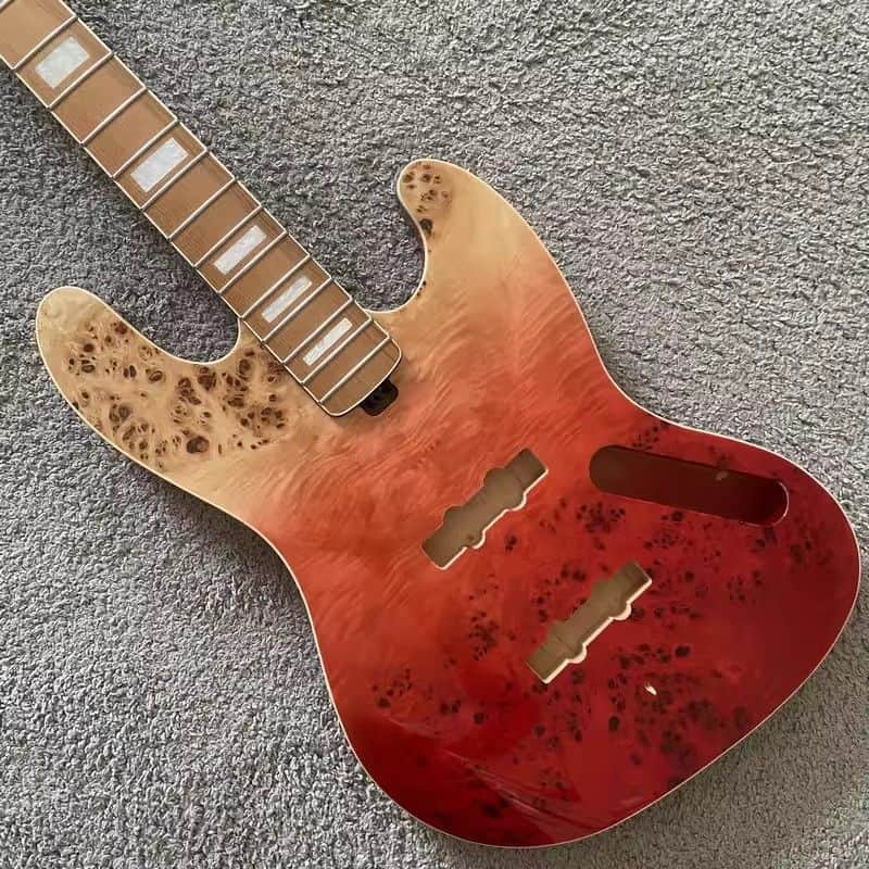 Custom DIY Project 4 String Jazz Bass Style Alder Body, Roasted Maple Neck image 1