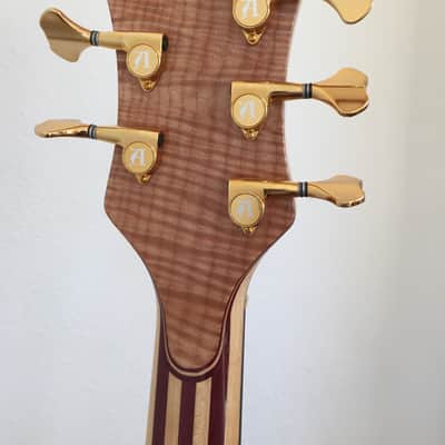Alembic Mark King Signature Deluxe Balance Custom 5 String Bass 2000 Flame Maple LED's image 13