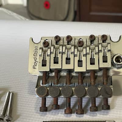 1986-87 Era Original Floyd Rose Made in Germany Chrome Tremolo Bridge Vibrato Kramer Model Guitar image 5