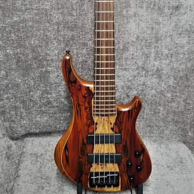 Roscoe SKB Standard Plus 5 Bass Guitar w/ OHSC image 1