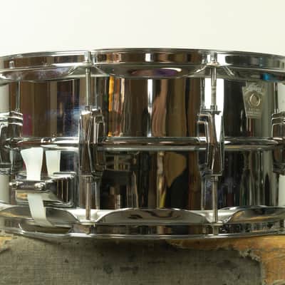 1980s Ludwig 6.5x14 LM402 Supraphonic Snare Drum image 10
