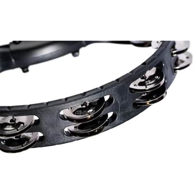 Meinl Headliner Drum Set Mounted Tambourine Steel Jingles Black image 5