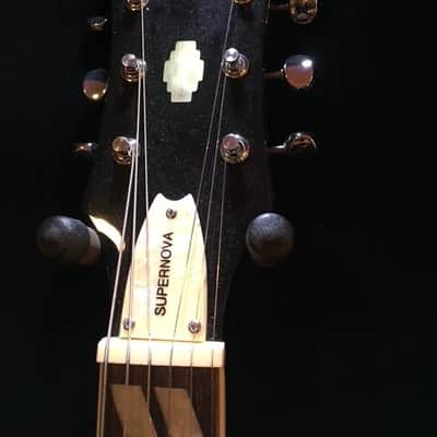 Epiphone Supernova late 90's - Union Jack -signed by Oasis in silver marker with COA and HSC image 11