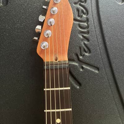 Warmoth Telecaster - wide neck (1 3/4 nut) boatneck mahogany w ebony. Earvana - Clear Satin Nitro image 1