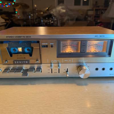 Vintage Silver Zenith MC-9070 Cassette Deck VU Meters High Fidelity SERVICED 🔥 image 2