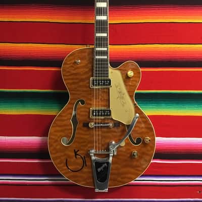 Gretsch G6120TGQM-56 Limited Edition Quilt Classic Chet Atkins 2023 - Roundup Orange Stain image 2