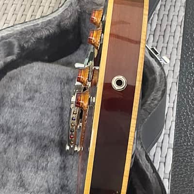 Eastman T186MX semi hollow sunburst with case solid maple top solid mahogany b&s image 17