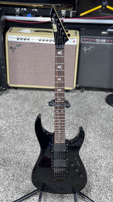2008 ESP Standard Series KH-2 Kirk Hammett Signature Black MIJ w/ OHSC, All Original image 1