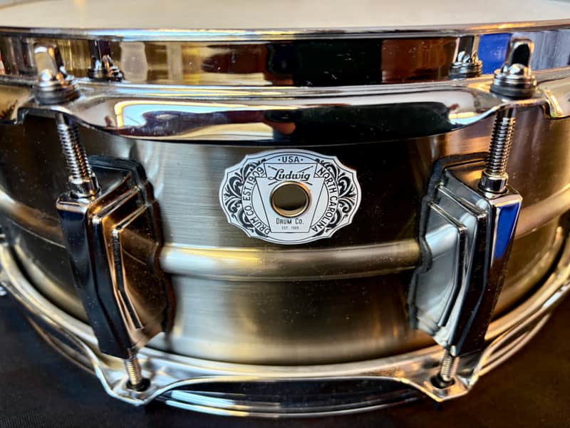 Ludwig LC664 Limited Edition Pewter Copper Phonic 5x14" 10-Lug Snare Drum 2020 - Pewter image 1