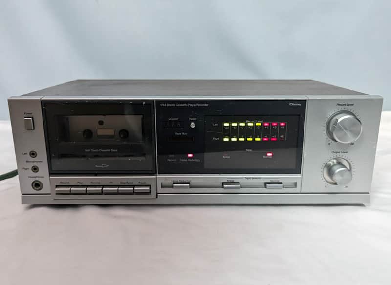 Vintage JC Penney Model 1784 Tape Deck, Stereo Cassette Player / Recorder image 1