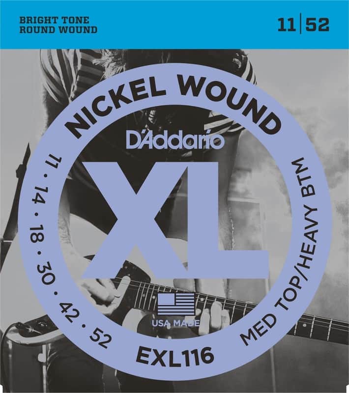 D'Addario EXL116 Nickel Wound Electric Guitar Strings Medium Top / Heavy Bottom Gauge image 1