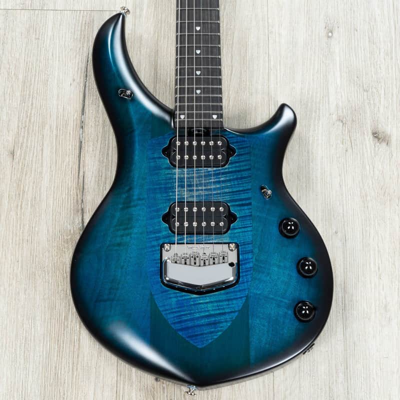 Ernie Ball Music Man John Petrucci Majesty 6 Guitar, Ebony Fretboard, Blue Silk image 1