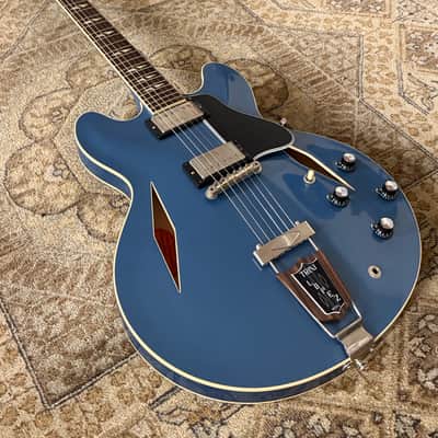 Used 2020 Gibson Custom Limited Edition '64 Trini Lopez Std VOS, Pelham Blue w/ Hard case image 7