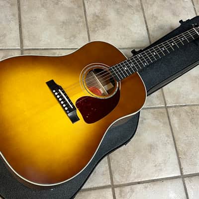 2025 Gibson J-45 Koa Carpathian Spruce Acoustic Guitar Honeyburst image 1