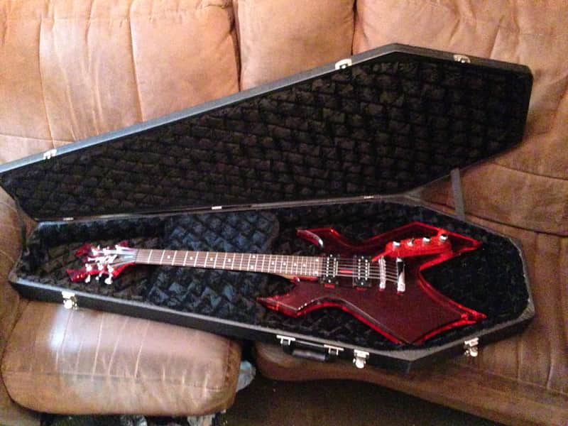 B.C. Rich Warlock Acrylic 2000 RED image 1