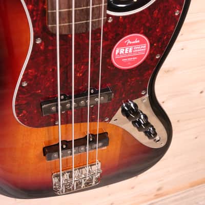 Squier Classic Vibe Jazz Bass Fretless '60s - Laurel Fingerboard, 3-Color Sunburst image 4