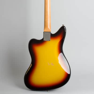 Fender Jaguar Solid Body Electric Guitar (1966), ser. #171100, black tolex hard shell case. image 2