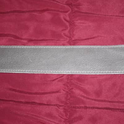 new with tags very near A+ Perri’s Leathers Ltd BM2-NKL 2" Soft Italian Premium Leather Nickel (light gray) / Suede Black Guitar Strap - main side is Nickel Leather / other side is Black Suede (can be reversed) - adjustable length of 35" to about 50" image 14