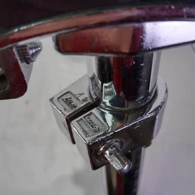 Ludwig Double Tom Drum Stand Holder Mounts Arm Posts Hercules Vintage Blue/Olive image 3