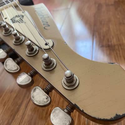 Washburn Rare USA Custom Shop Paul Stanley Starfire Time Traveller Aged Relic Golden Mist LTD w/Case image 8