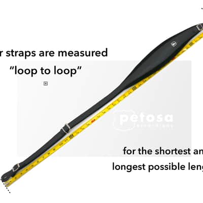 Petosa V-207 Pro Accordion Straps  (33"-41") Black image 3