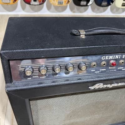 Ampeg G-12 Gemini I Combo 1968 - a very cool mid-60's all tube Black Tolex example ready to enjoy. image 2
