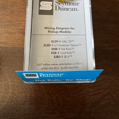 Seymour Duncan SHR-1n Hot Rails Strat Neck Pickup 2010s - White image 5