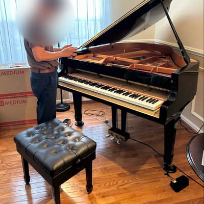 Young Chang Pramberger PG-157 Baby Grand Piano Early 2000's - Gloss Black image 7