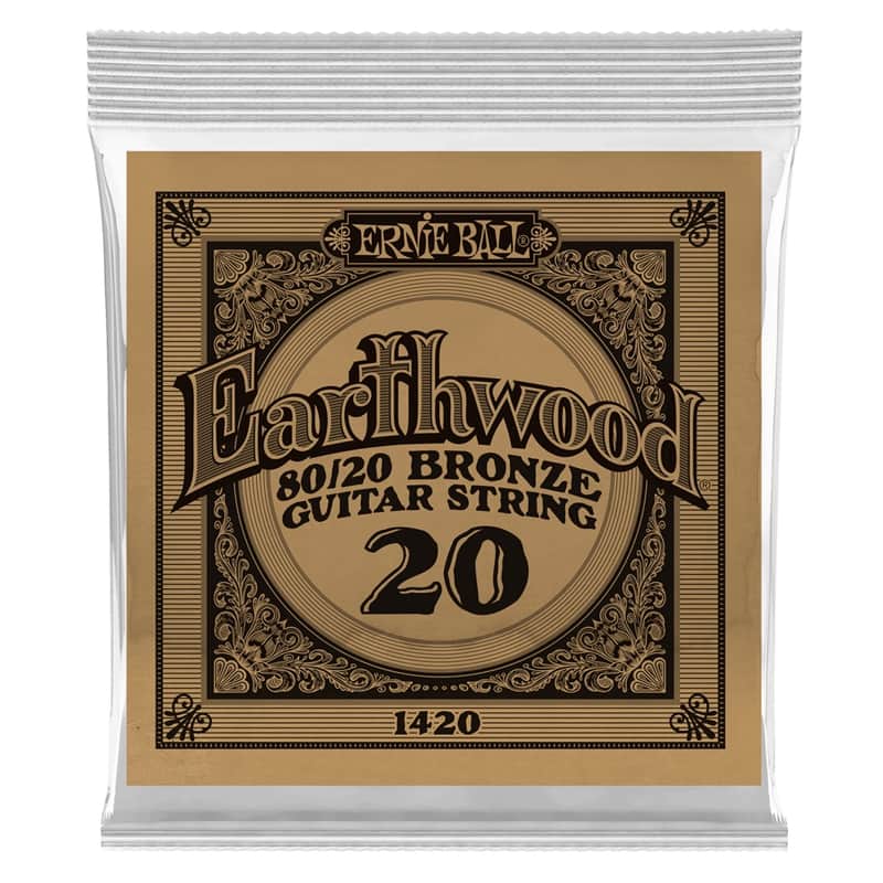 Ernie Ball 1420 Earthwood 80/20 Bronze .020 image 1