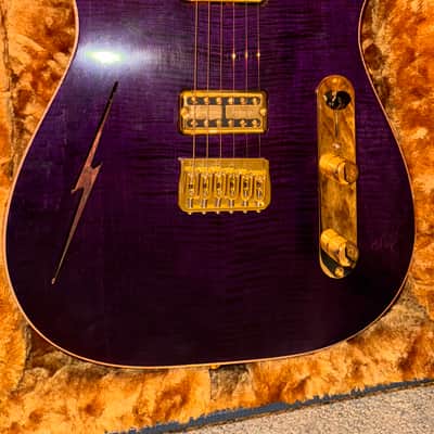Fender/Holy Grail Custom Cabronita Telecaster 2024 - Deep Purple Flame Top (Nitro) image 5