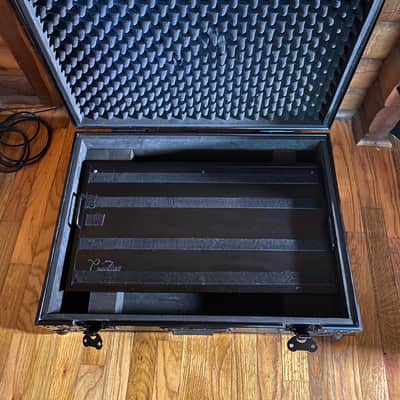 24 x 12.5 Blackout Series Pro Flat PedalBoard + Soft & Flight Cases image 1