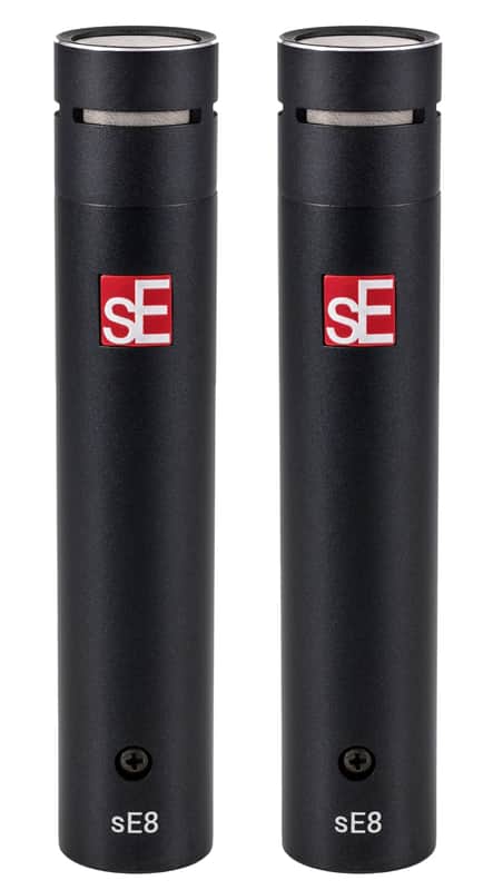 Pair Se Electronics sE8 Omni All Metal Recording Microphones w/Gold Plated XLR image 1