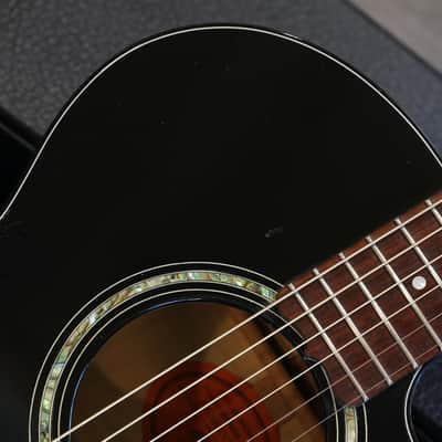2004 Gibson EC Special Acoustic Guitar Black Ebony + OHSC image 4