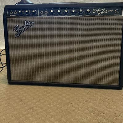 Fender Deluxe Reverb 2-Channel 22-Watt 1x12" Guitar Combo 1963 - 1967 - Black Panel image 2