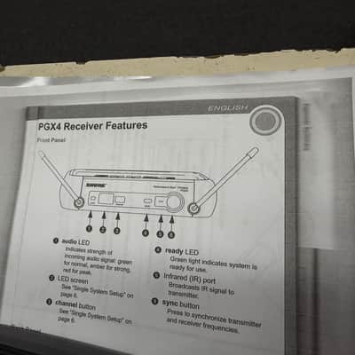 Shure Instrument Wireless System PGX1 PGX4 receiver and transmitter Guitar Bass image 4