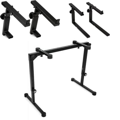 K&M 18820 Omega Pro Keyboard Stand 3 Tier Bundle - Black image 1
