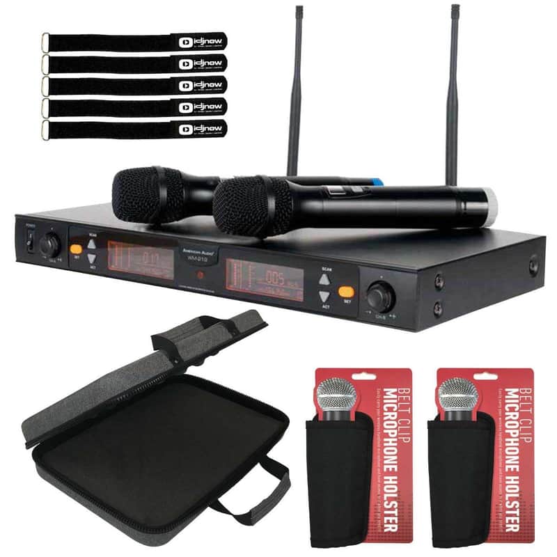 American Audio WM-219 DJ Audio Wireless Microphone System w