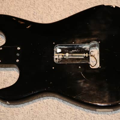 Vintage Late 1980s Early 1990s Fender Strat Plus Body - Relic Black - NO TARIFFS image 10
