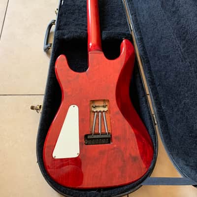 Schecter Genesis 80’s Vintage Super Strat electric guitar Set Neck HSS with case - Red image 3