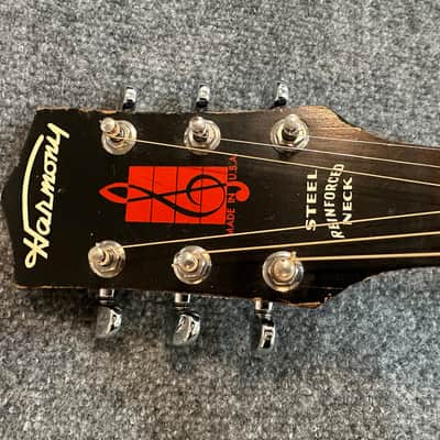 Harmony H1215 Archtone 1944 - 1971 - Dark Brown Sunburst image 3