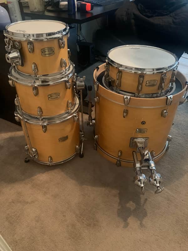 Five (5) Piece Yamaha Stage Custom Birch Drum Kit – Natural Wood Finish image 1