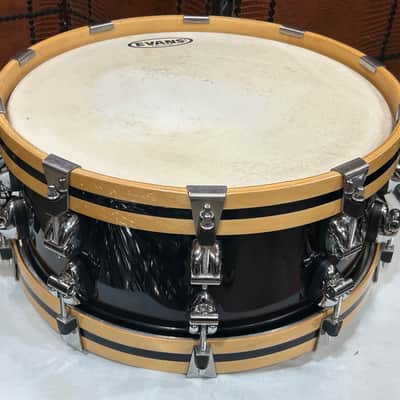 Ayotte 6" Custom Snare Drum (TDG-2116) 90's? - Black Lacquer image 7